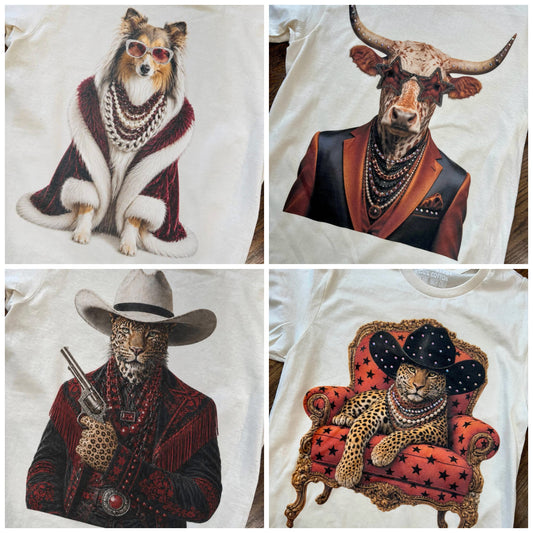 Animal School Spirit Bling Tees Preorder