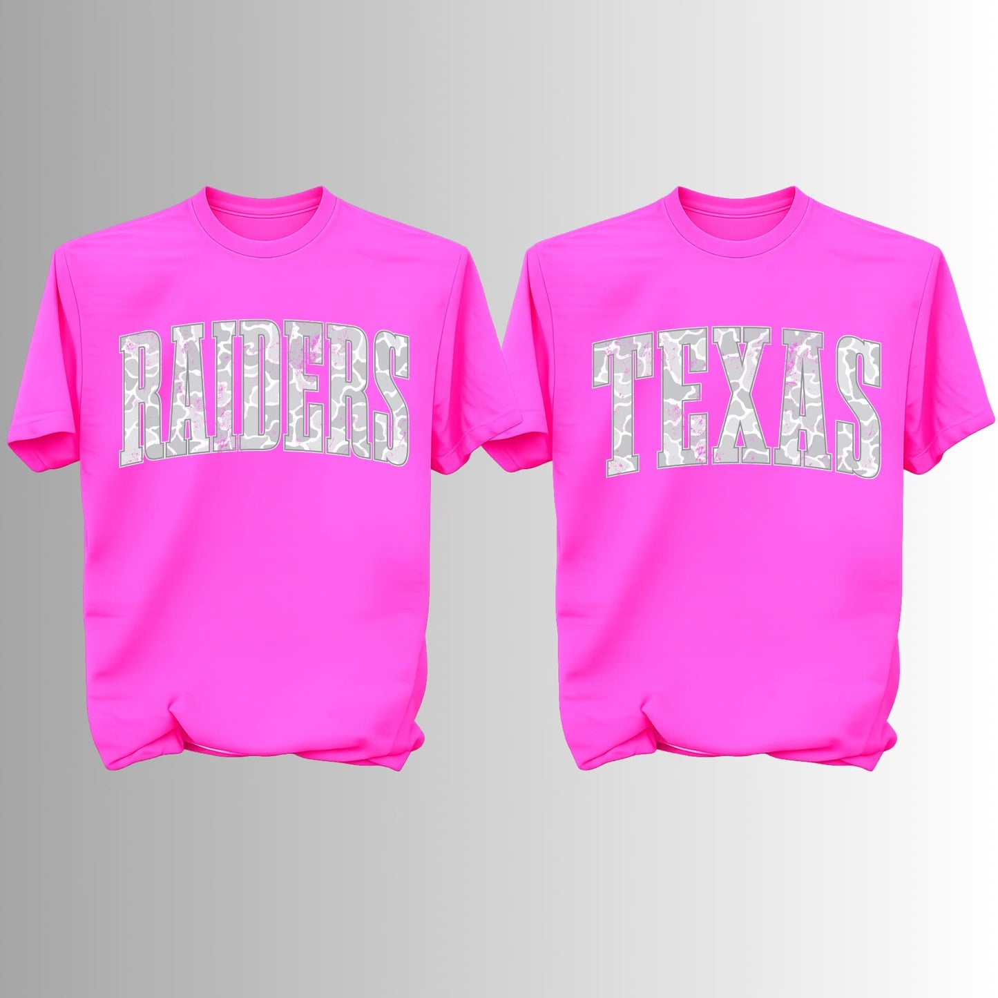 Snow Camo Custom Word Tees Preorder