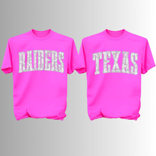 Snow Camo Custom Word Tees Preorder