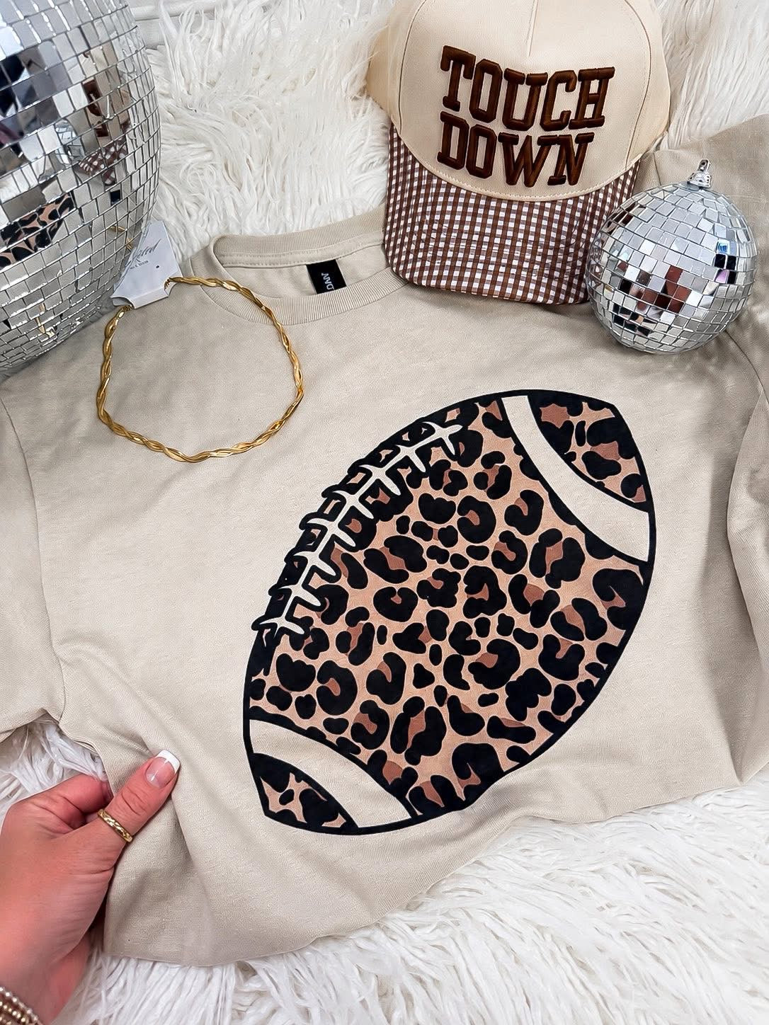 Leopard Football Tee Preorder