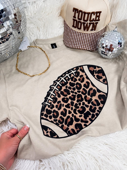 Leopard Football Tee Preorder