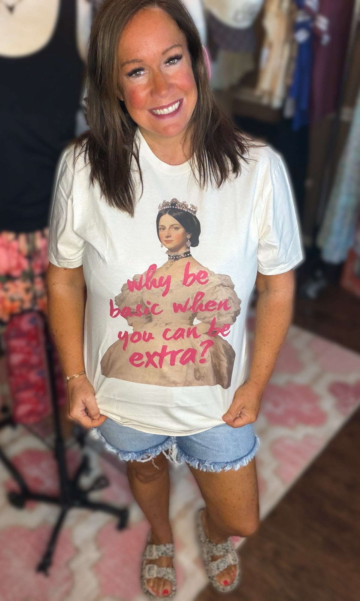 Why Be Basic When You Can Be Extra Bling Tee