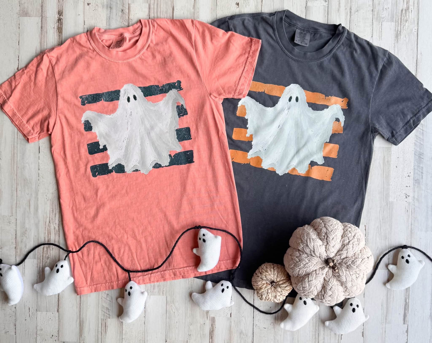 Stripey Ghost Tee Preorder