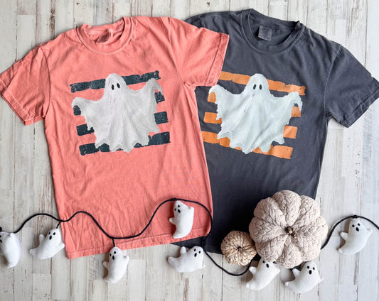Stripey Ghost Tee Preorder