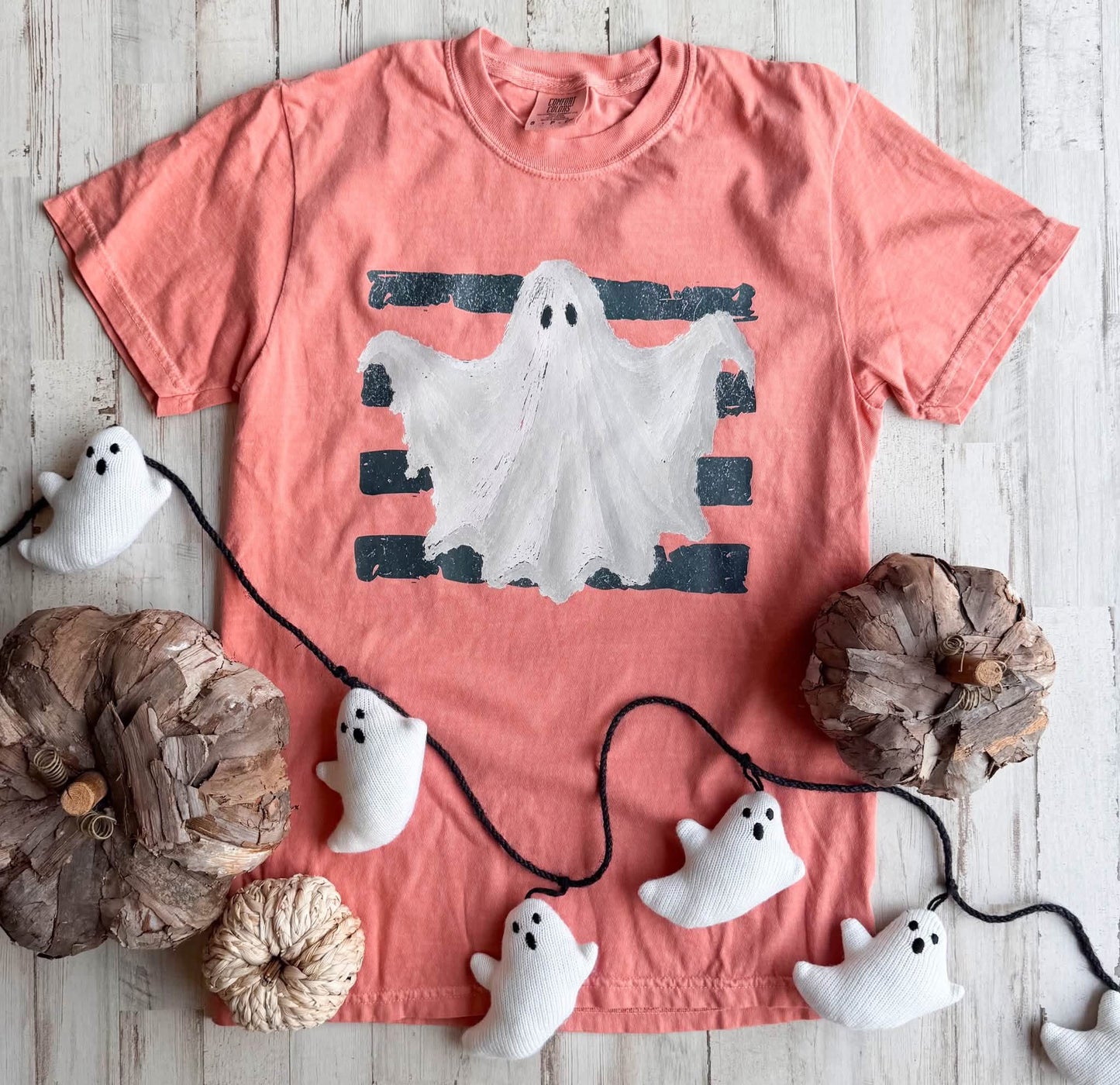 Stripey Ghost Tee Preorder