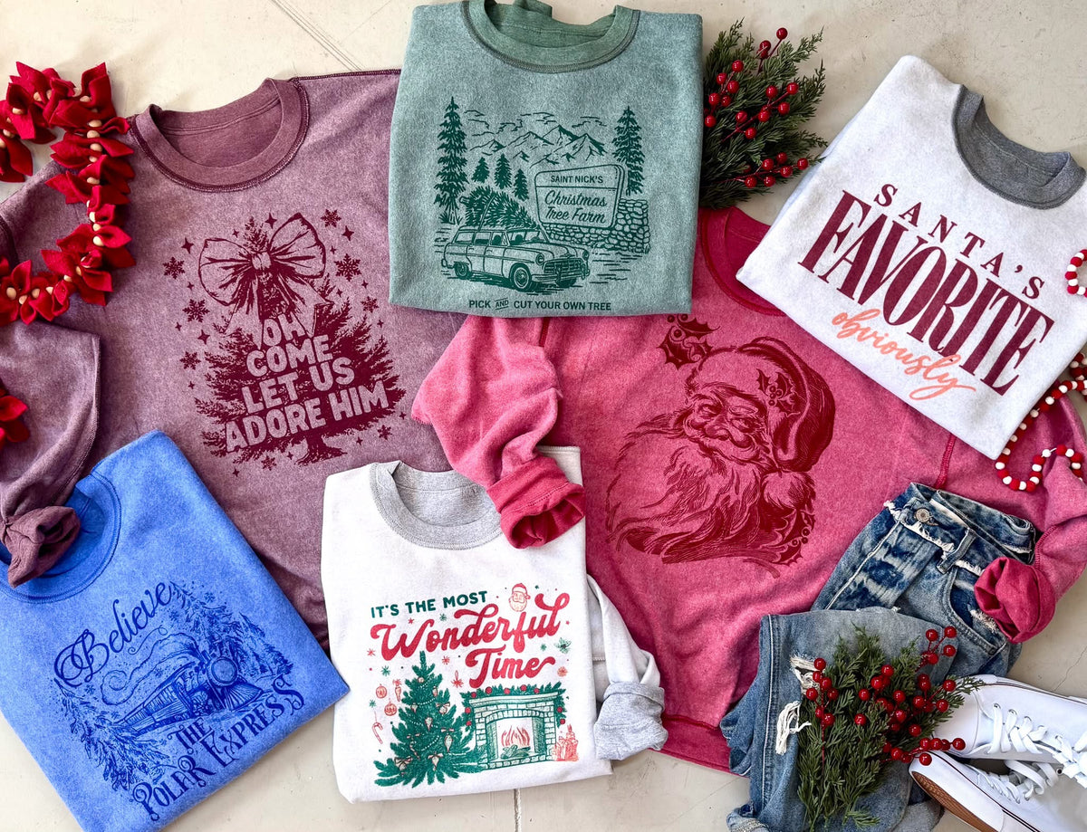 Inside Out Christmas Sweatshirts Preorder
