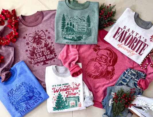Inside Out Christmas Sweatshirts Preorder