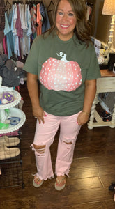 Perfect in Pink Distressed Jeans