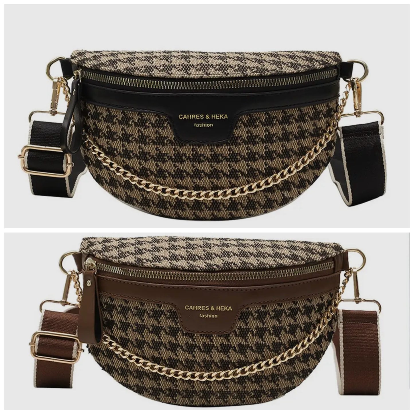 Houndstooth Crossbody Purses