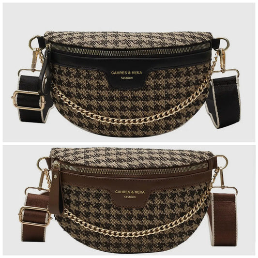 Houndstooth Crossbody Purses