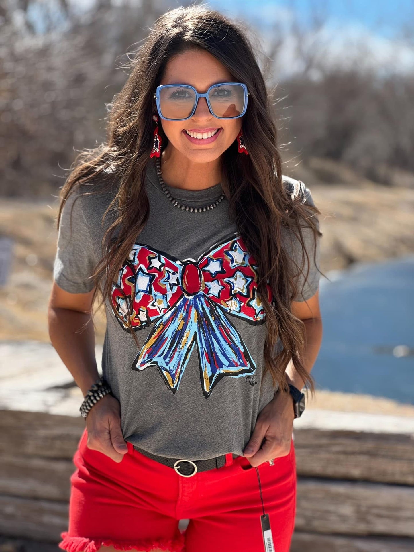 Patriotic Bow Tee