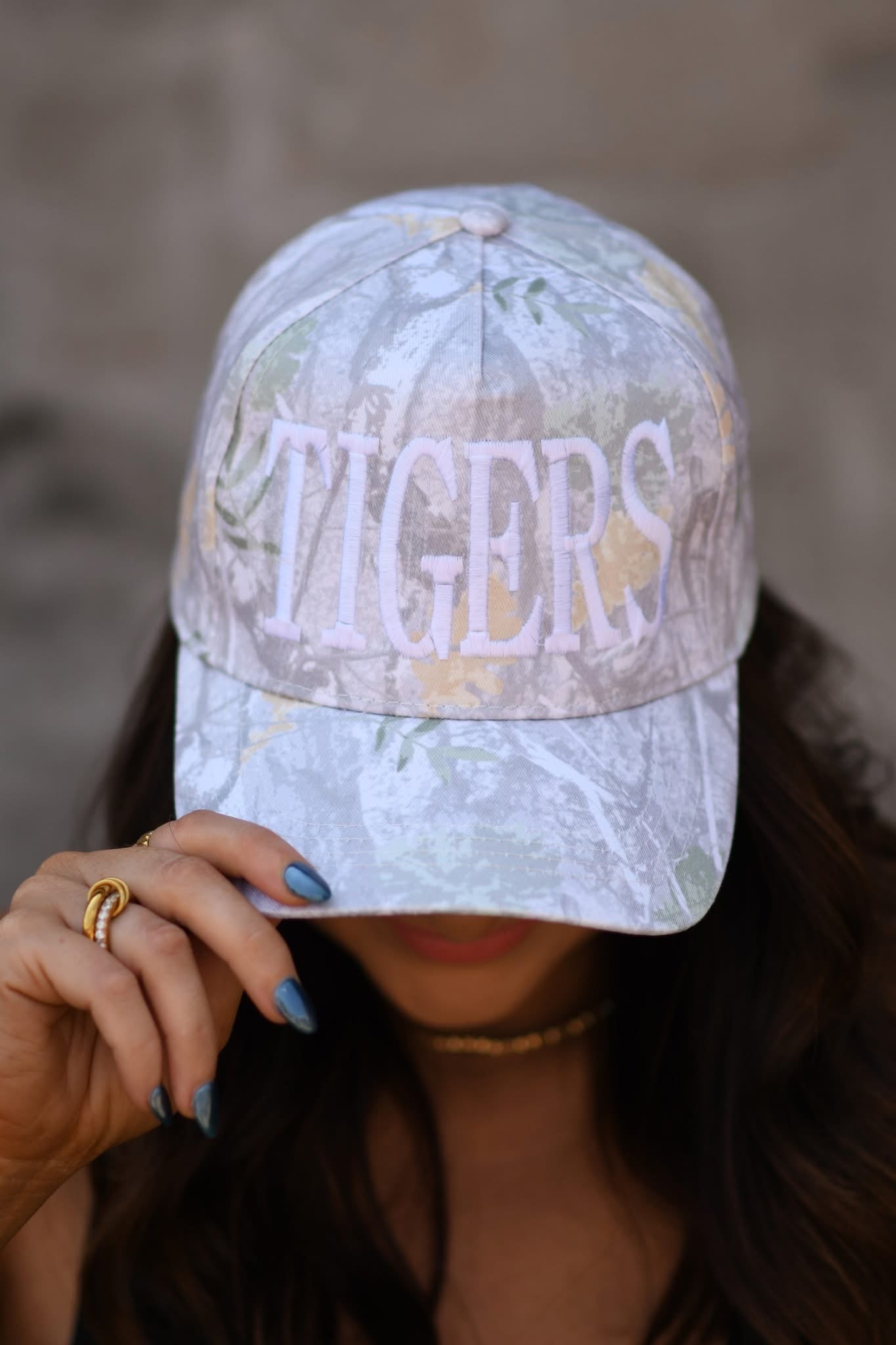 Custom White Camo Hats