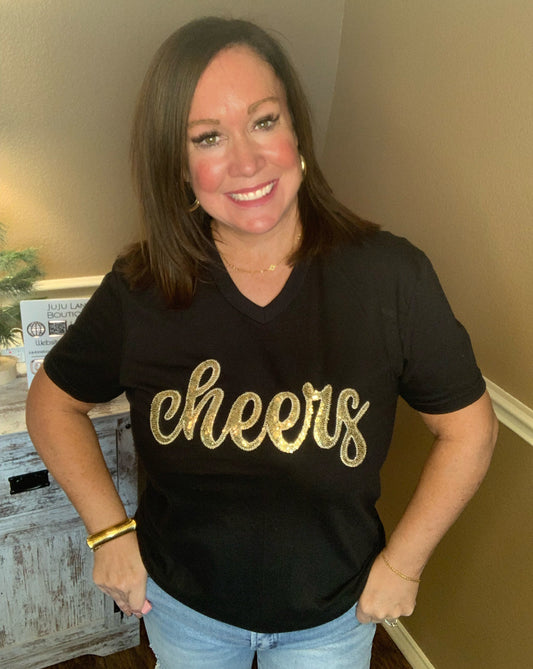 Sequin Cheers Tee