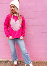 Load image into Gallery viewer, Glitter Heart Sweatshirt