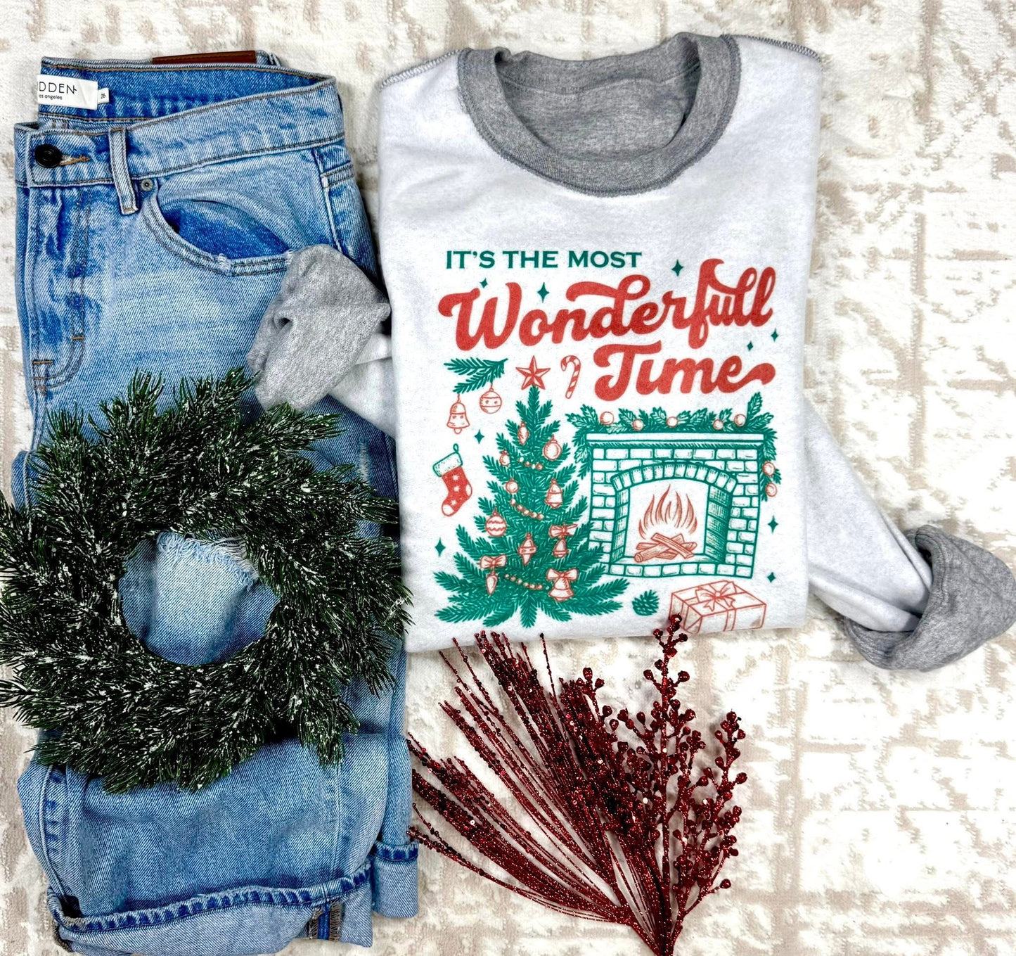 Inside Out Christmas Sweatshirts - Wonderful Time