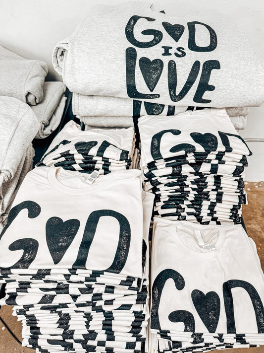 God is Love Sweatshirt or Tee
