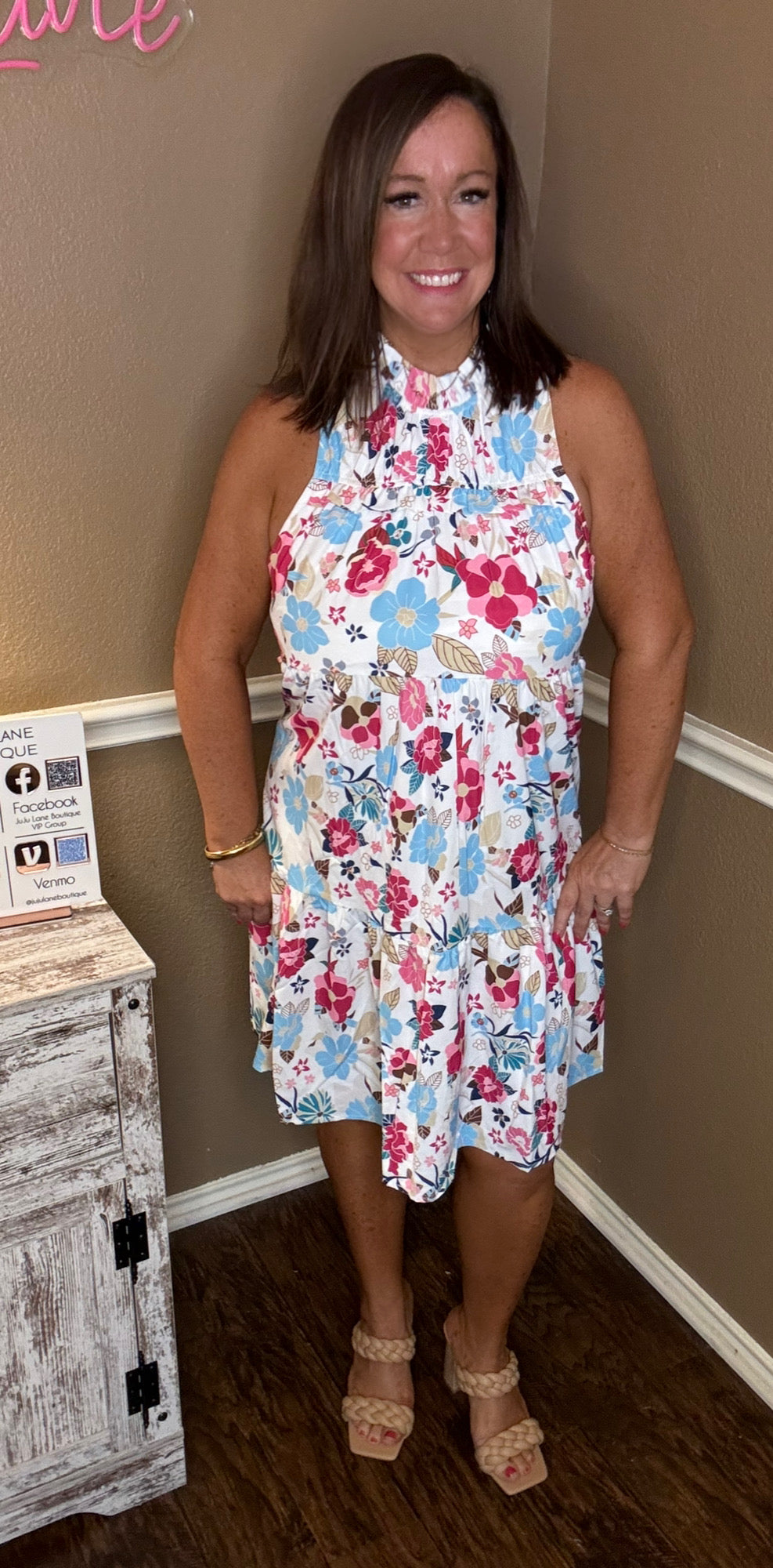 Tiered Floral Dress