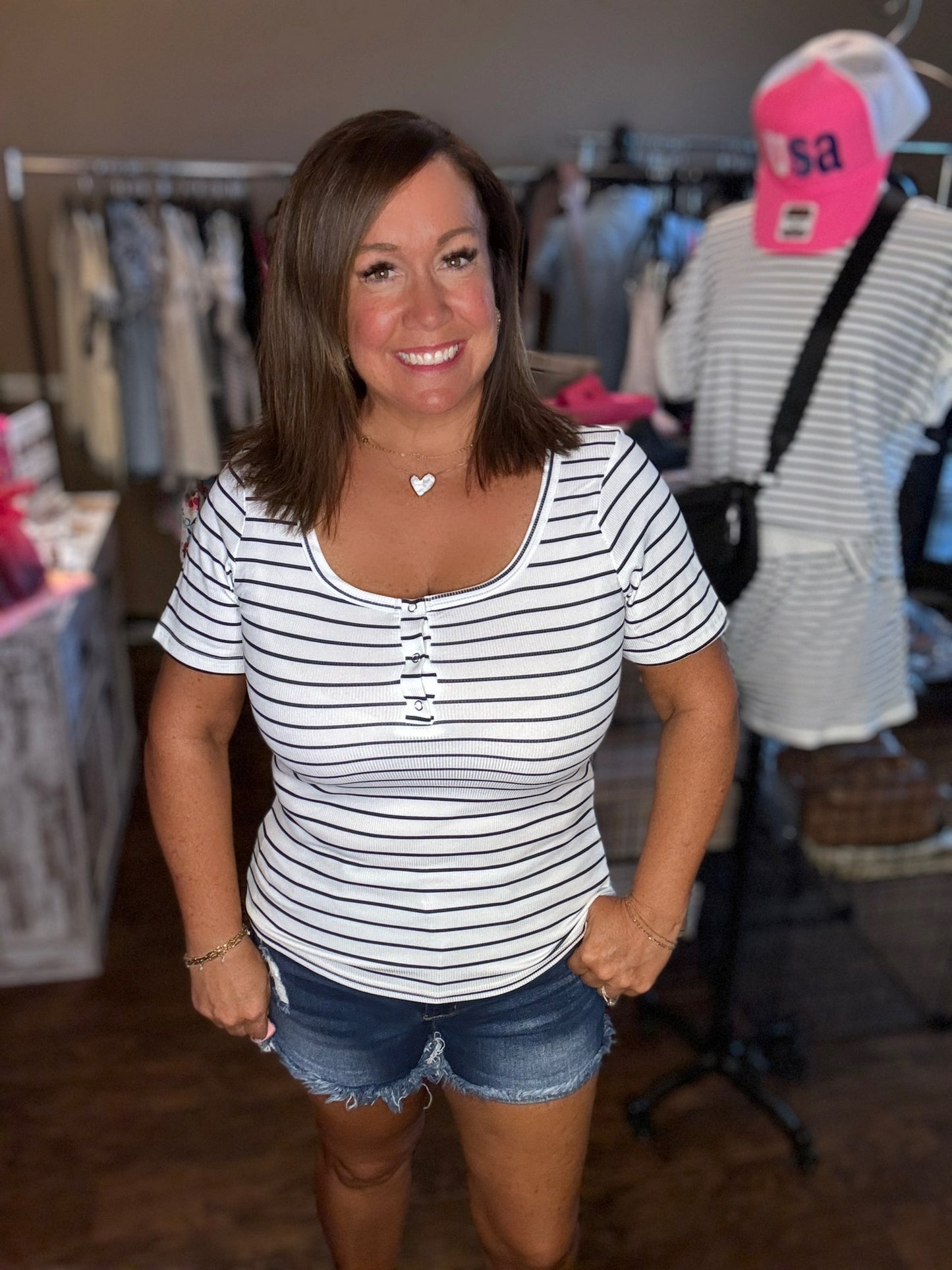 Haven Ribbed Henley Top