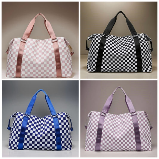 Checkered Duffle Bags