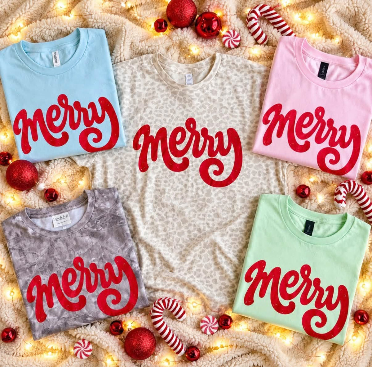Distressed Merry Tees PREORDER