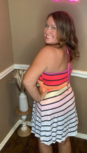 Load image into Gallery viewer, Striped Smocked Halter Dress