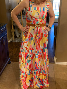 Colorful Floral Maxi Dress