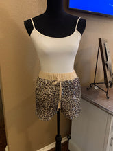 Load image into Gallery viewer, Neutral Leopard Sequin Shorts