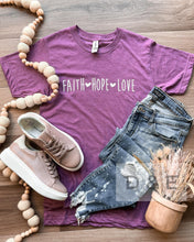 Load image into Gallery viewer, Faith Hope Love Tee