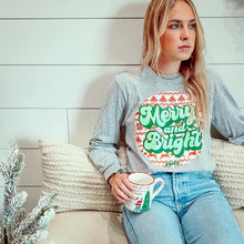 Load image into Gallery viewer, Merry &amp; Bright Long Sleeved Tee